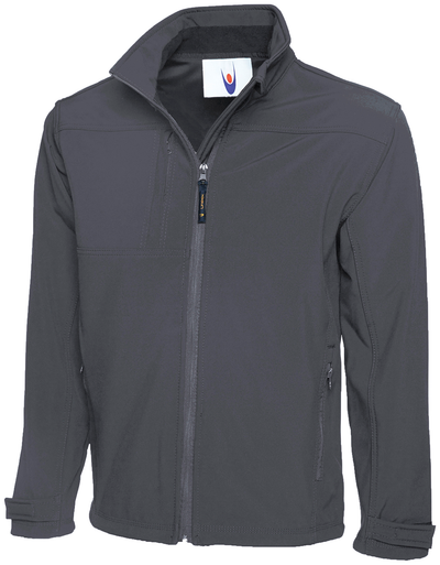 Deluxe Full Zip Soft Shell Jacket | Light Grey