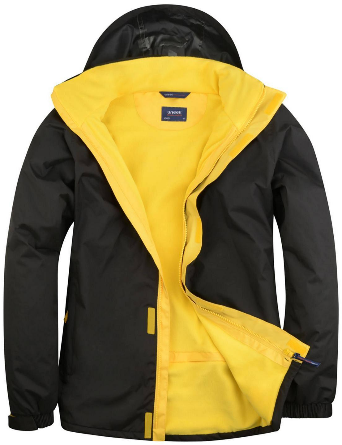 Deluxe Outdoor Jacket | Black/Submarine Yellow