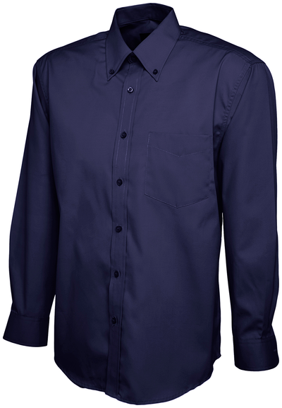 Mens Pinpoint Oxford Full Sleeve Shirt | Navy