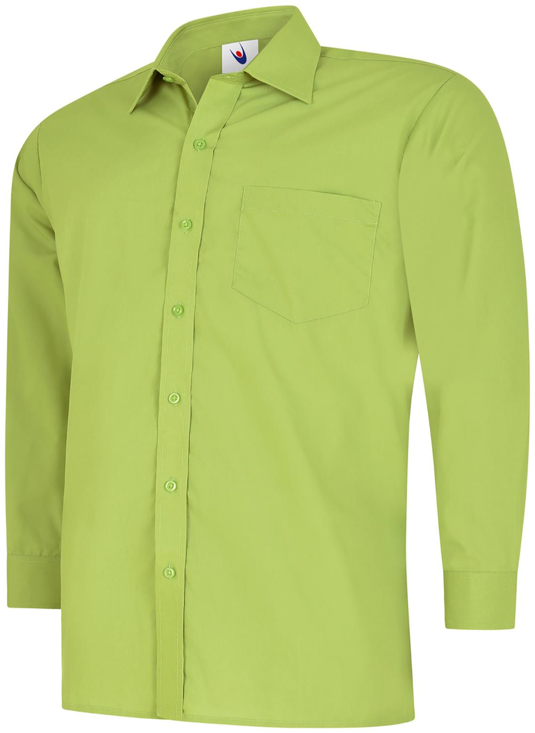 Mens Poplin Full Sleeve Shirt | Lime