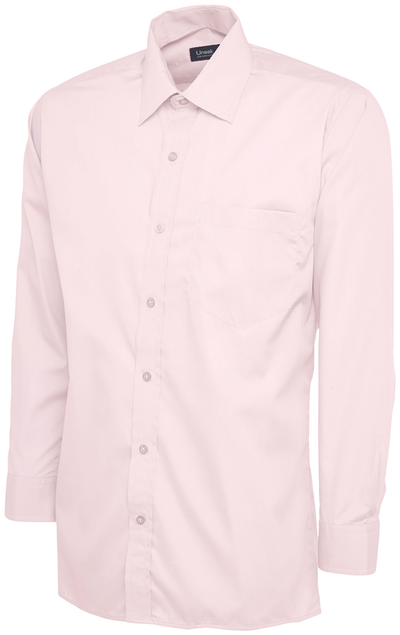 Mens Poplin Full Sleeve Shirt | Pink