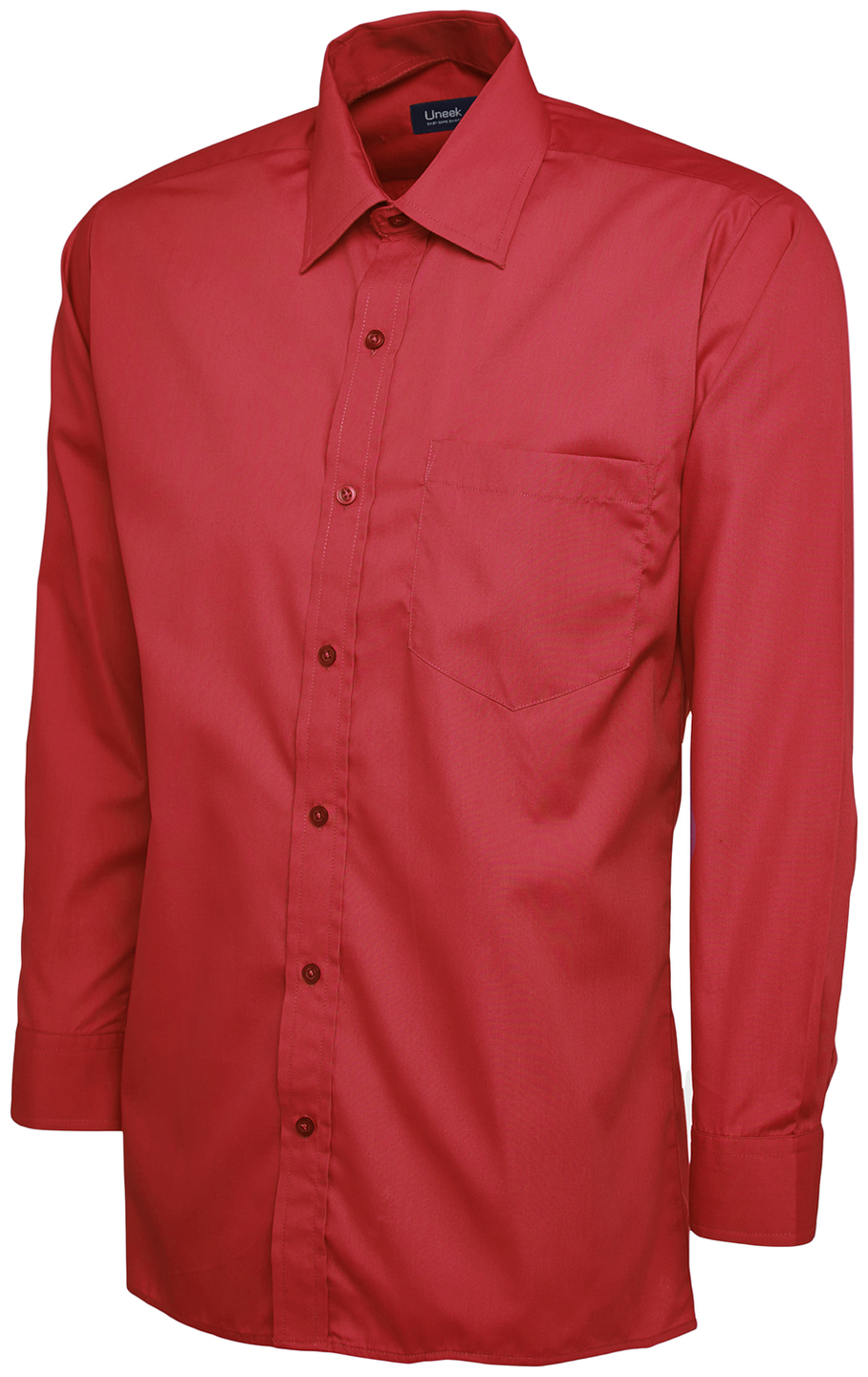 Mens Poplin Full Sleeve Shirt | Red