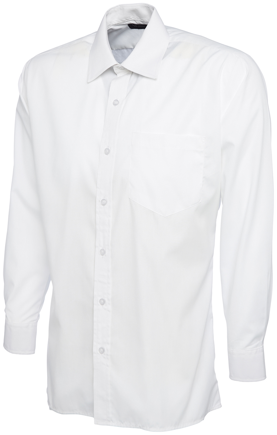 Mens Poplin Full Sleeve Shirt | White