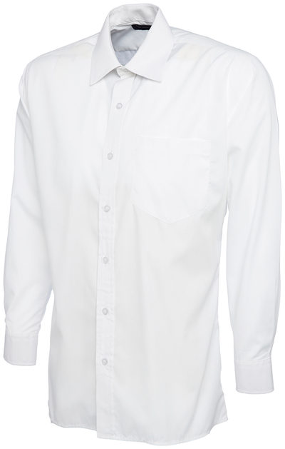 Mens Poplin Full Sleeve Shirt | White