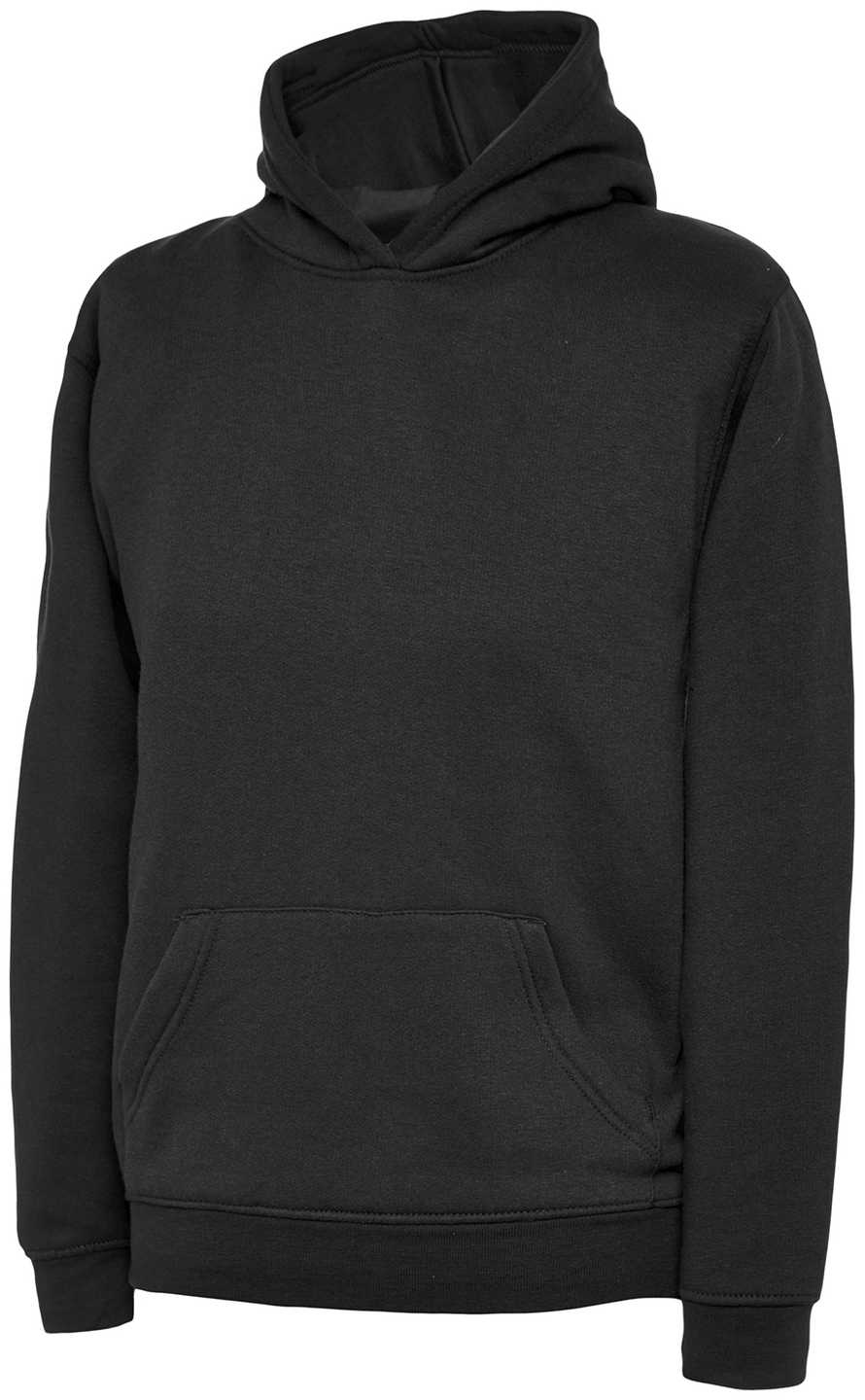 The UX Childrens Hooded Sweatshirt | Black