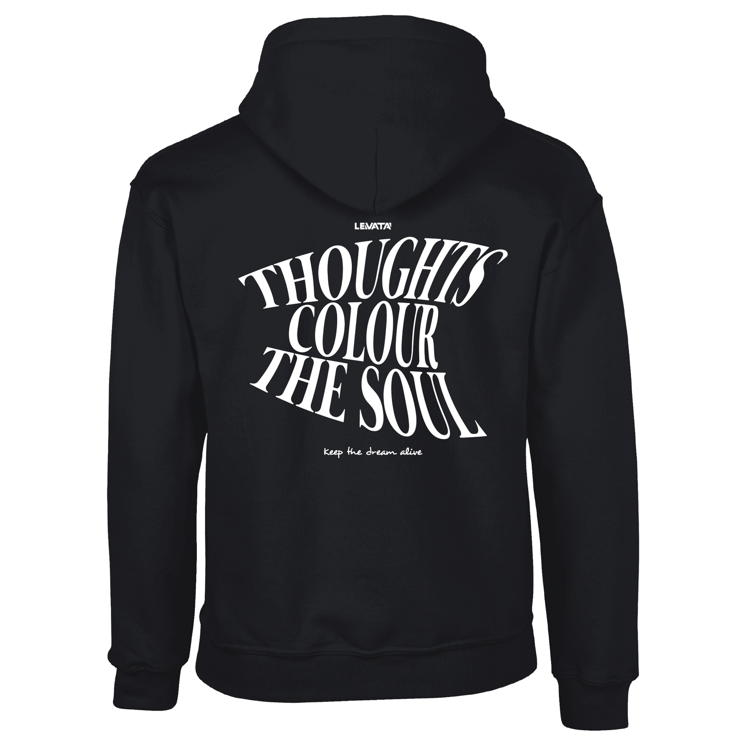 Levata Streetwear | DryBlend® adult hooded sweatshirt | Black