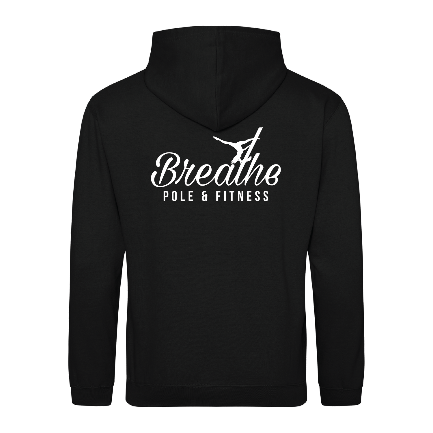 Breathe Pole & Fitness | College hoodie | Jet Black