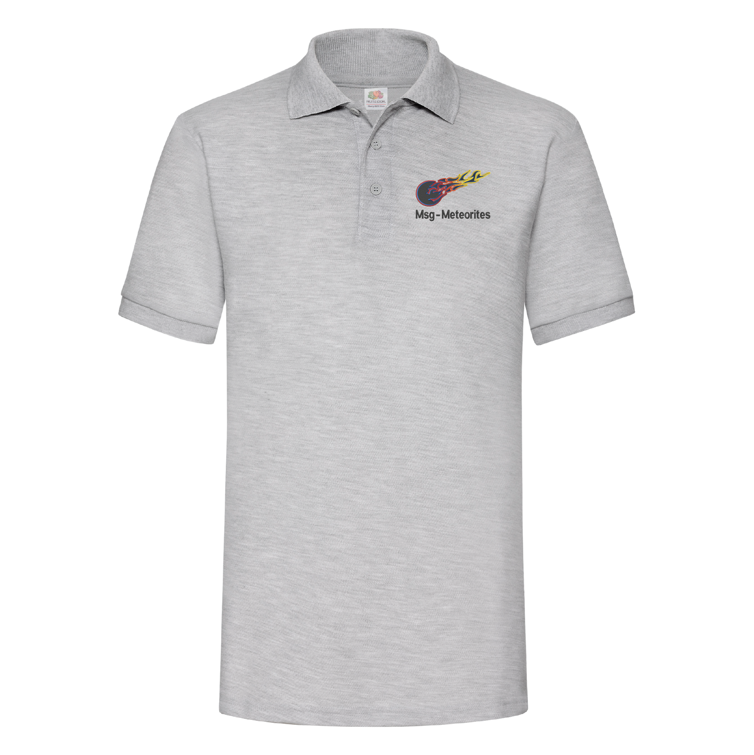 Msg-Meteorites | Heavyweight 65/35 polo | Heather Grey