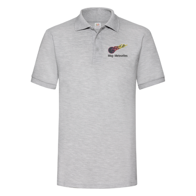 Msg-Meteorites | Heavyweight 65/35 polo | Heather Grey