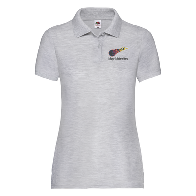 Msg-Meteorites | Womens 65/35 polo | Heather Grey