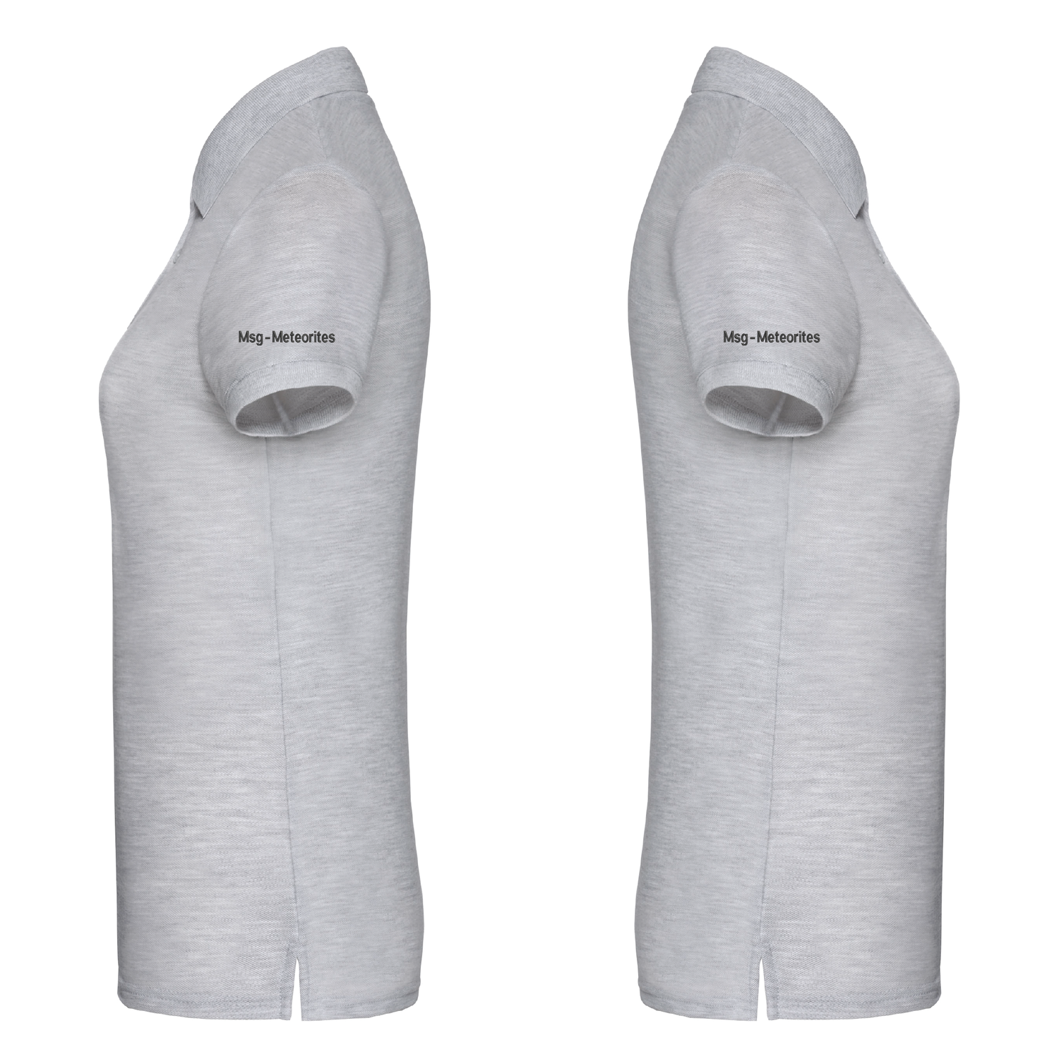 Msg-Meteorites | Womens 65/35 polo | Heather Grey