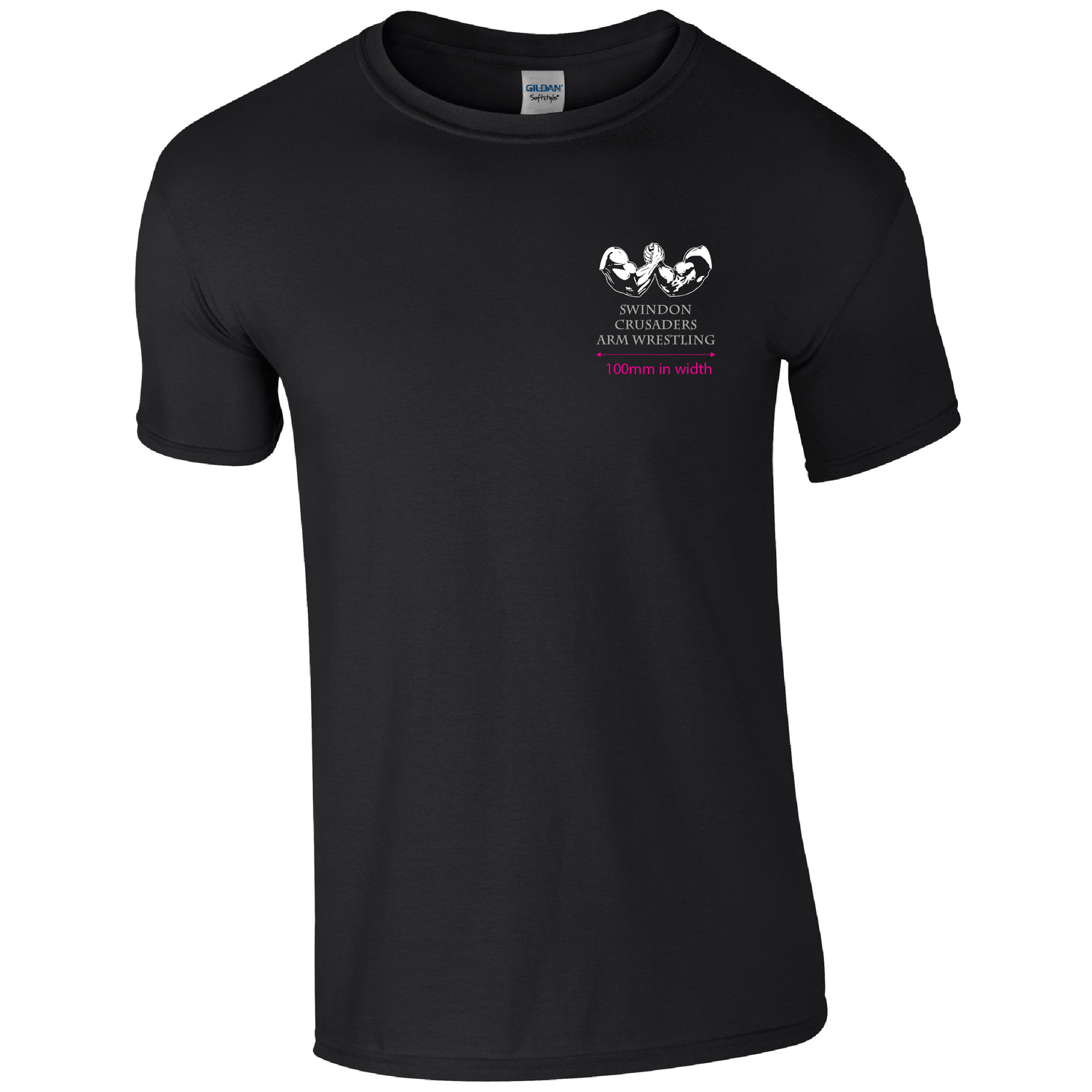 Swindon Crusaders Arm Wrestling | Softstyle™ adult ringspun t-shirt | Black