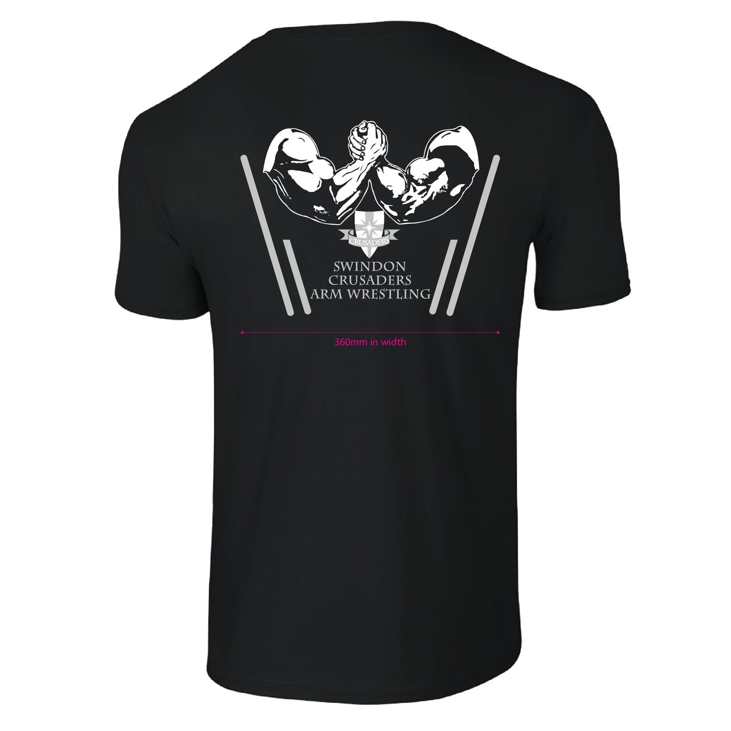 Swindon Crusaders Arm Wrestling | Softstyle™ adult ringspun t-shirt | Black