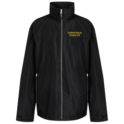 Cotswold Glazing | Ascender waterproof shell jacket | Black/Mineral Grey