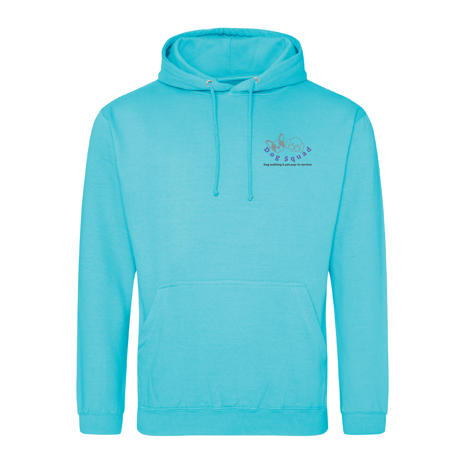 Dog Squad | College hoodie | Turquoise Surf