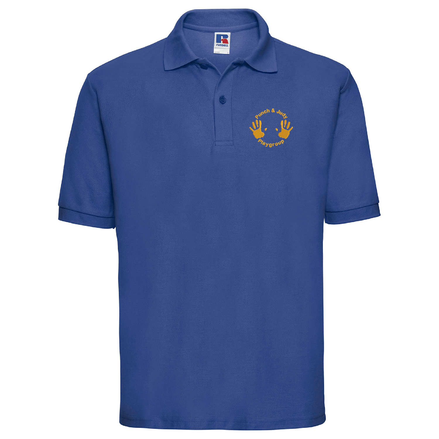 Punch and Judy Playgroup | Classic polycotton polo | Bright Royal