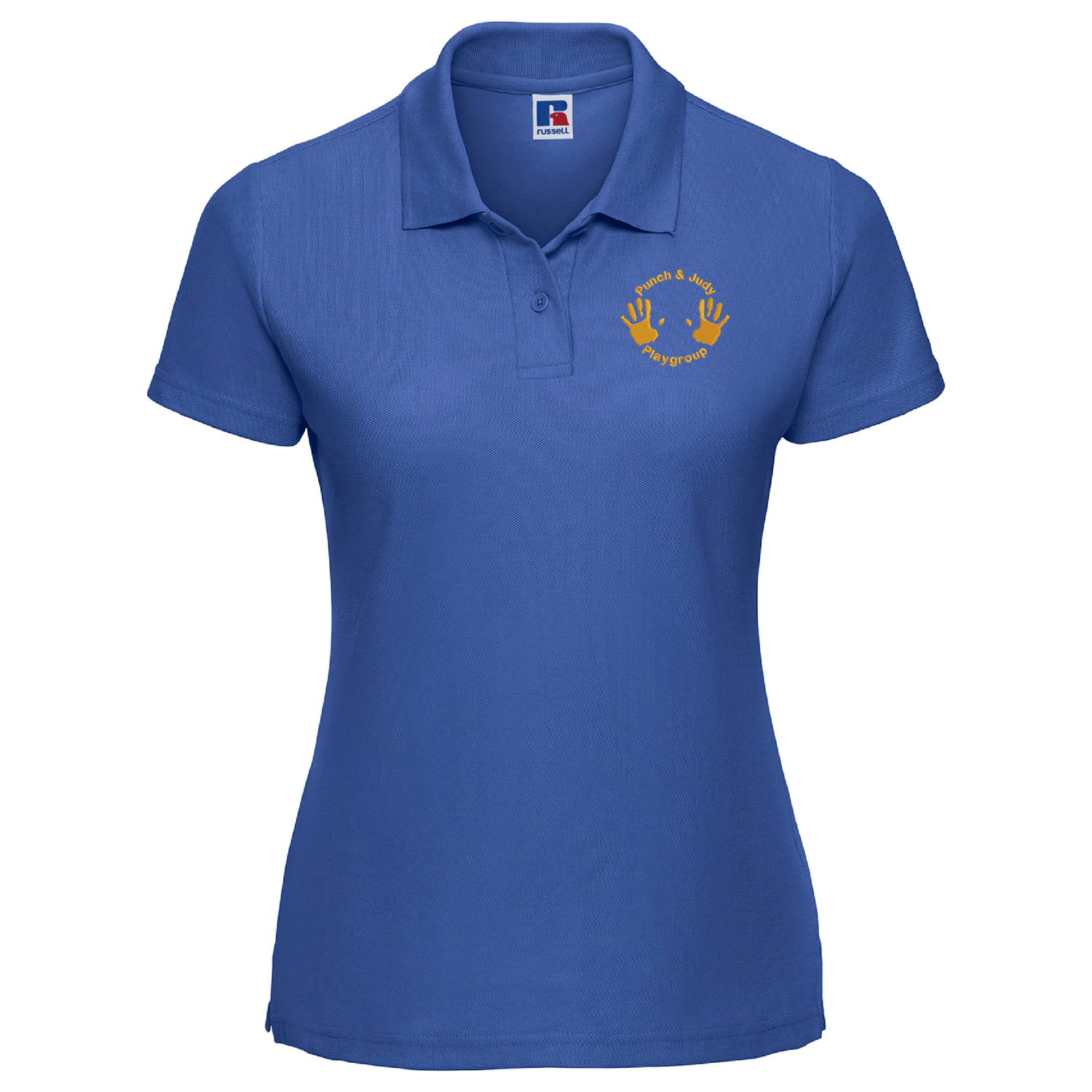 Punch and Judy Playgroup | Women's classic polycotton polo | Bright Royal