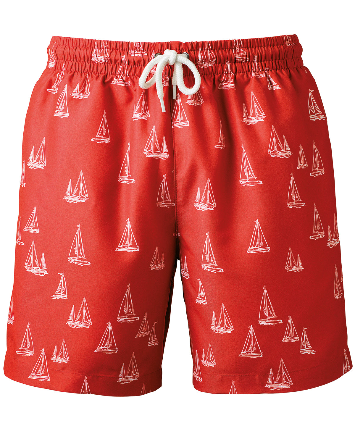 Mens swim shorts | washed coral nautical design