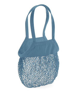Organic cotton mesh grocery bag | black