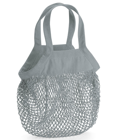 Organic cotton mini mesh grocery bag | Pure Grey