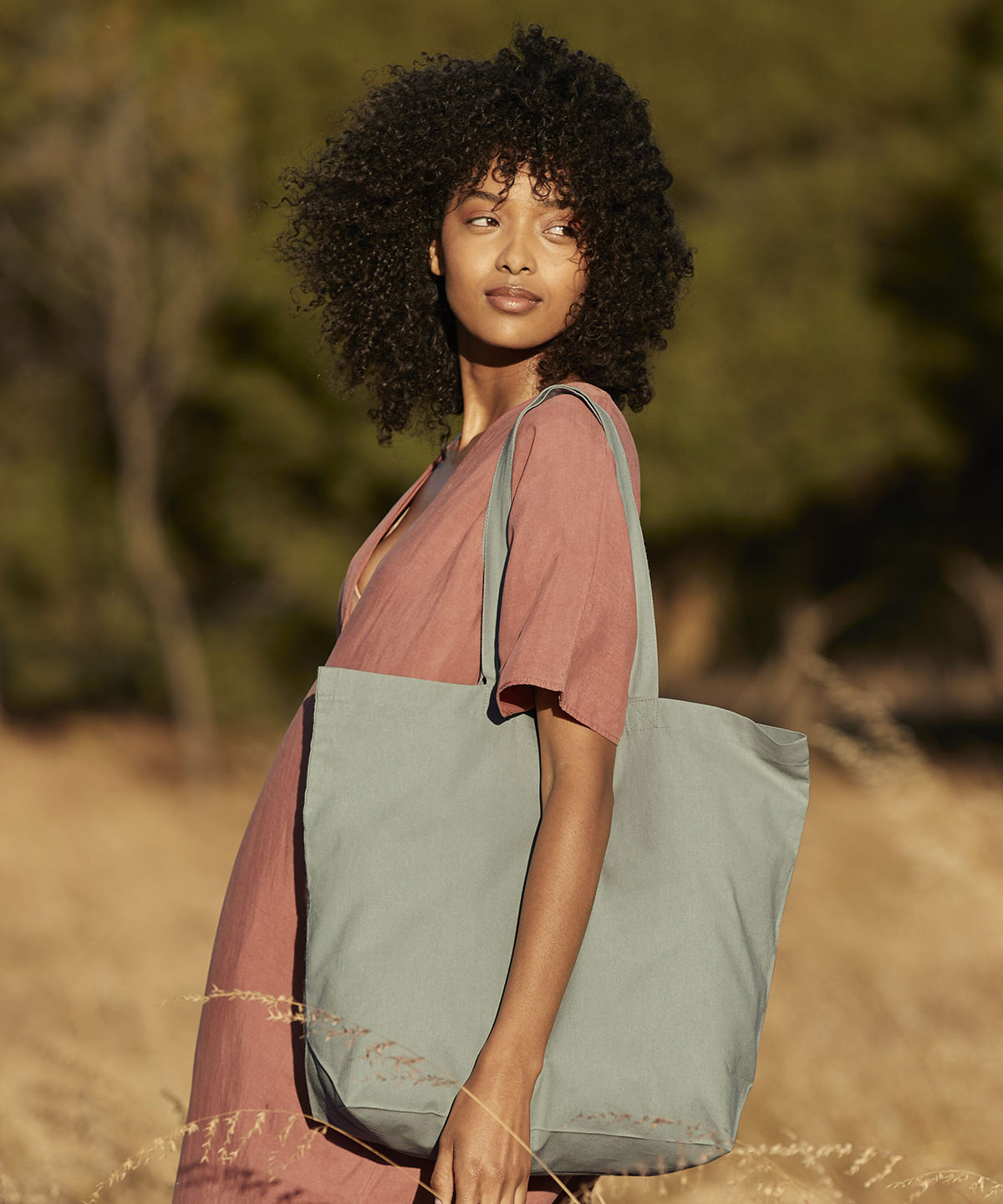Organic cotton InCo maxi bag for life | dusty green