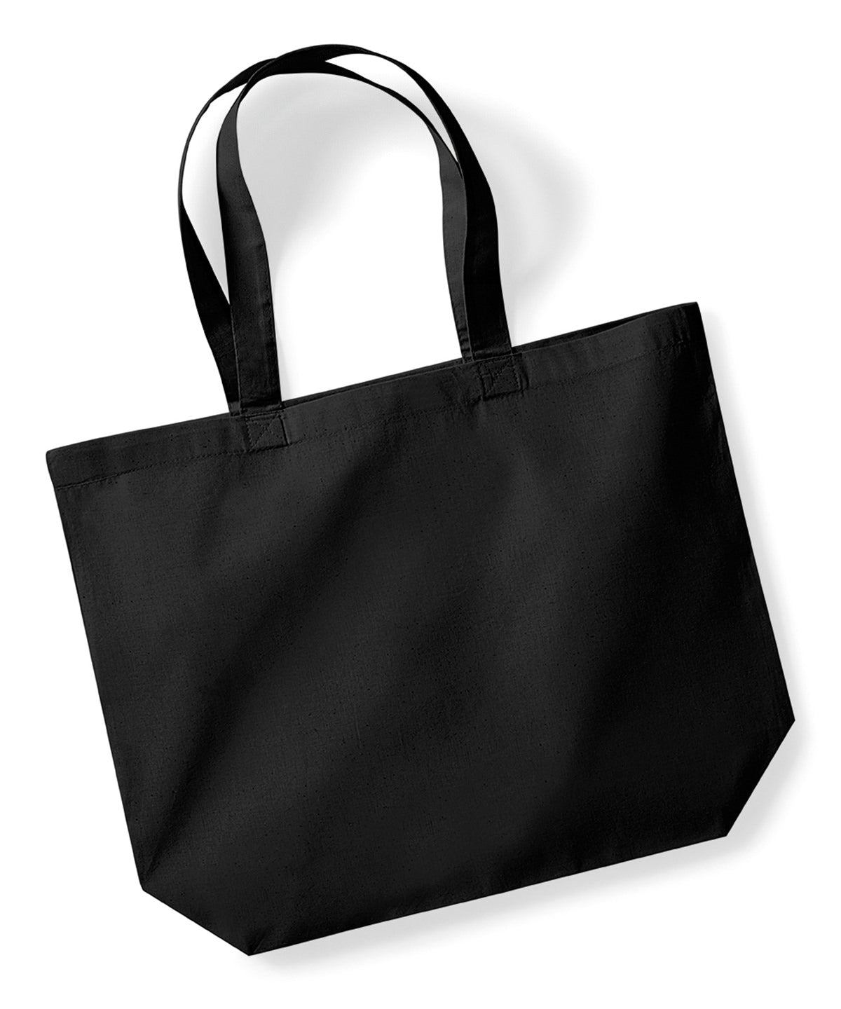 Organic premium cotton maxi tote | black