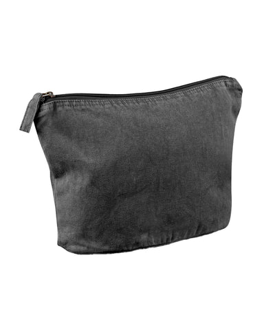 Garment-dyed accessory bag | vintage black
