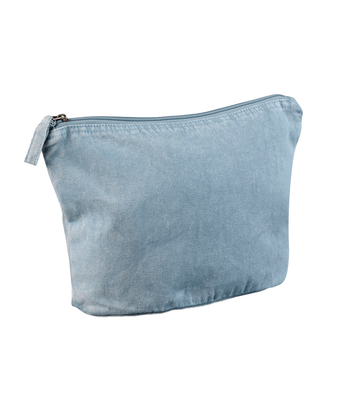 Garment-dyed accessory bag | vintage light blue