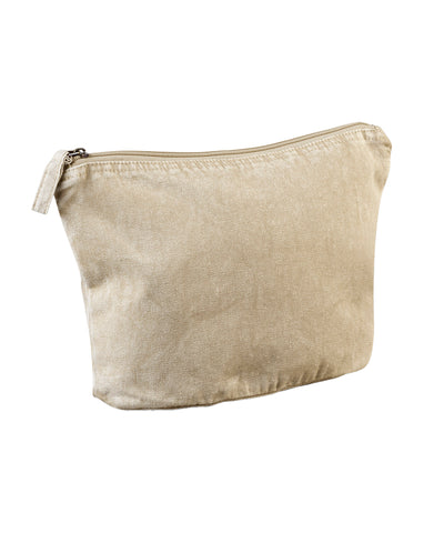 Garment-dyed accessory bag | vintage sand