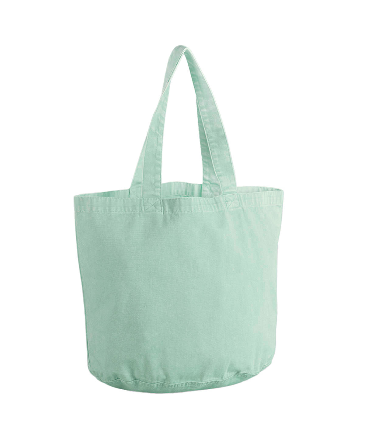 Garment-dyed shopper | vintage aqua