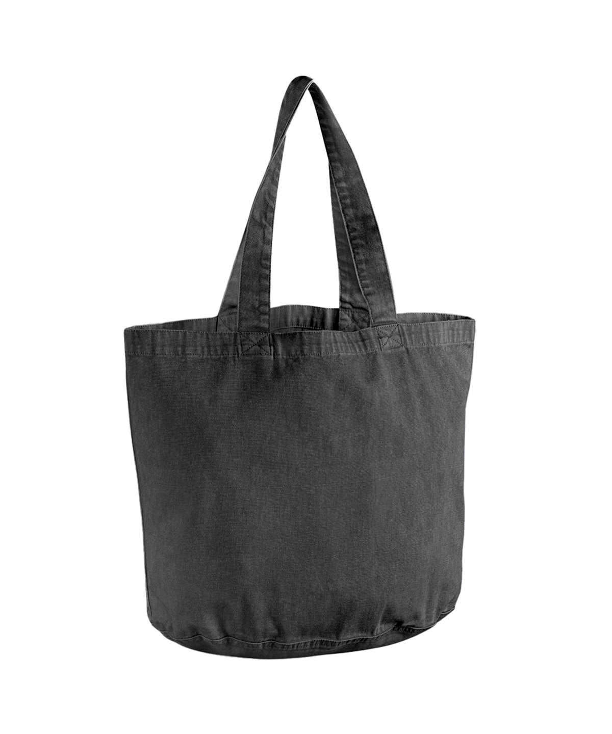 Garment-dyed shopper | vintage black