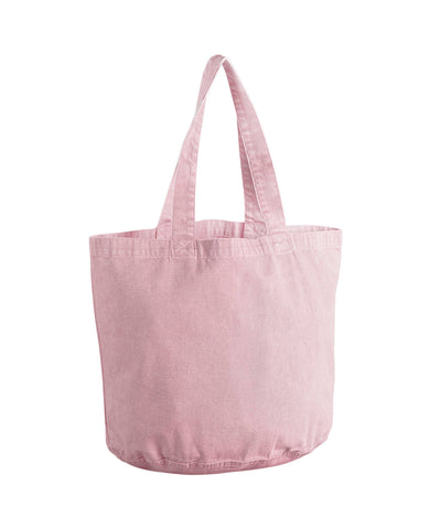 Garment-dyed shopper | vintage dusky pink