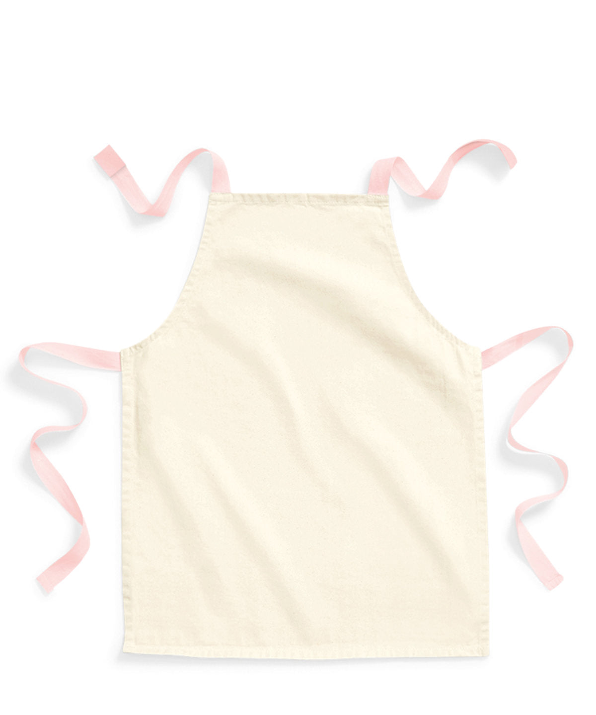 Fairtrade cotton junior craft apron | natural/pastel pink