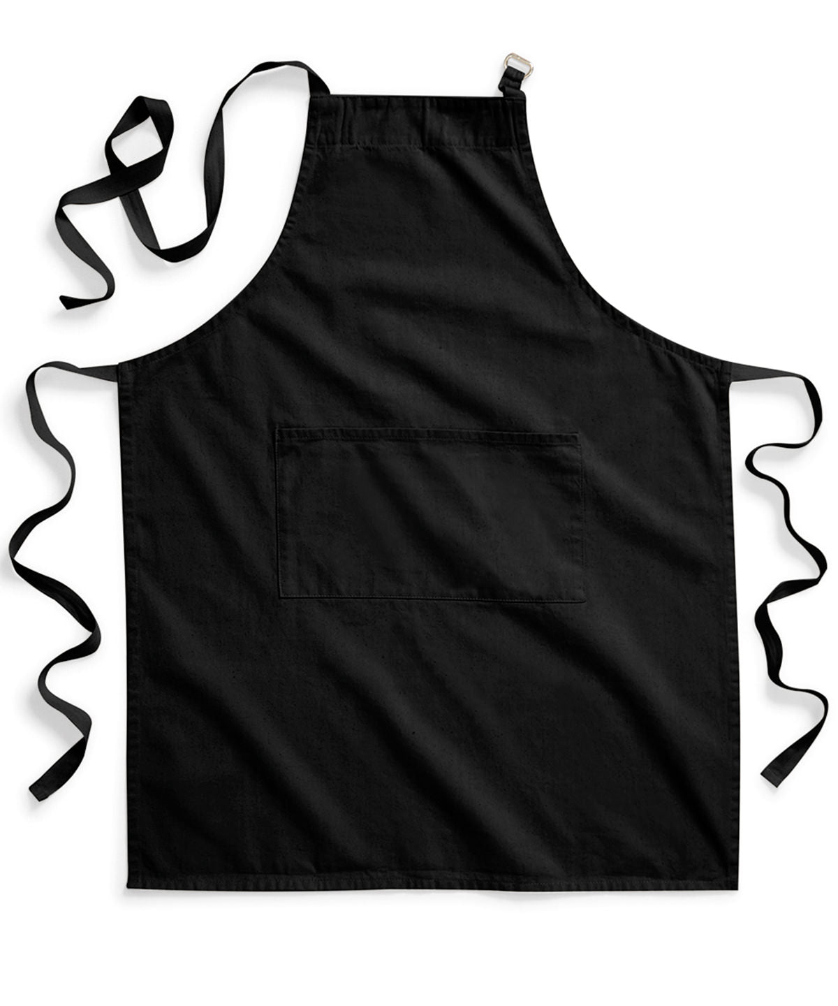 Fairtrade cotton adult craft apron | black