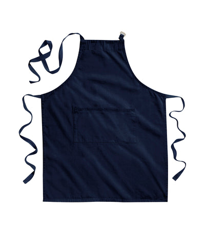 Fairtrade cotton adult craft apron | french navy