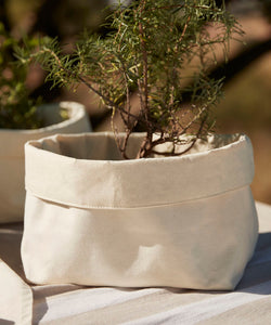 Reversible canvas organiser | natural