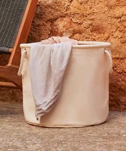 Heavy canvas storage trug | natural