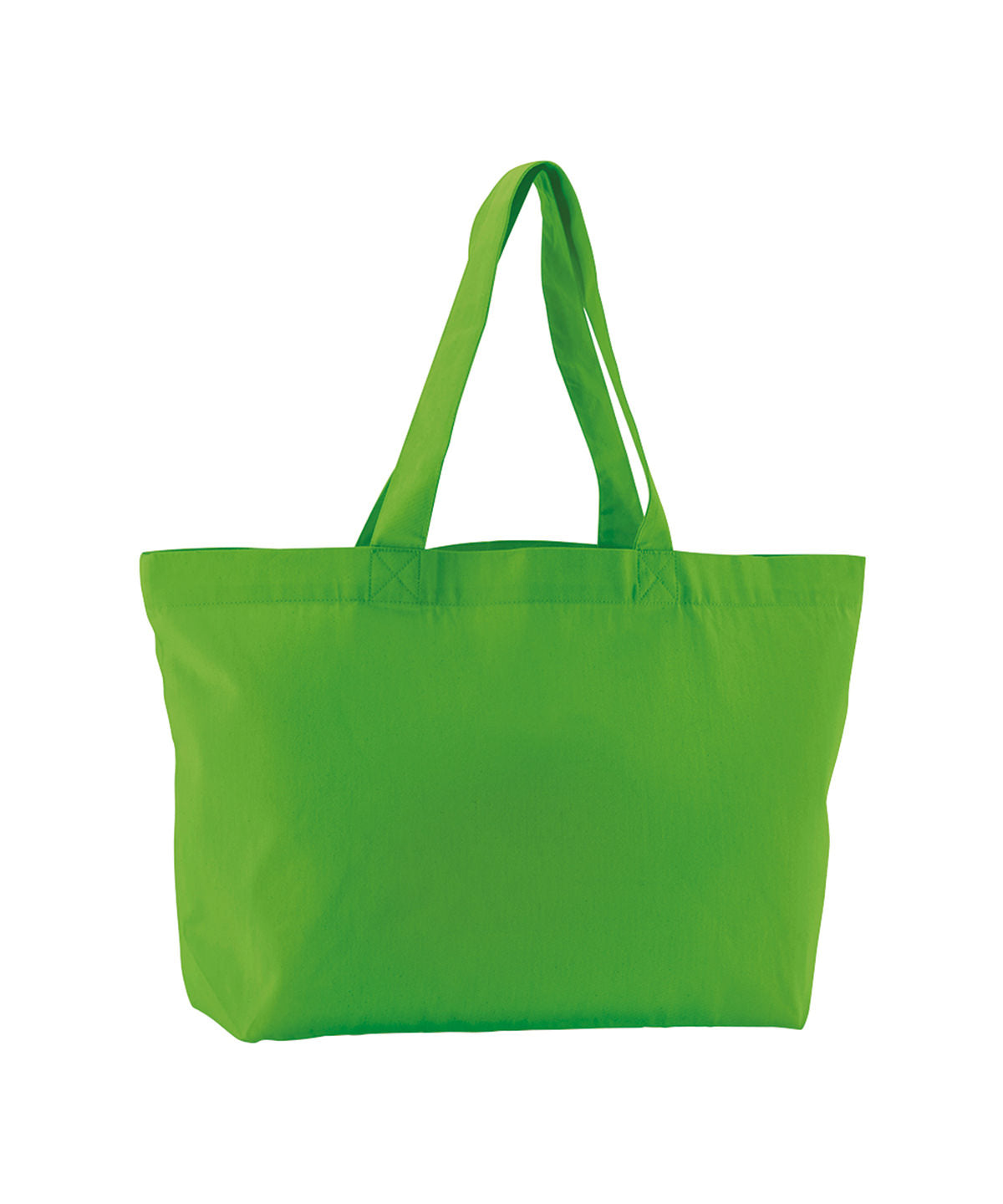 EarthAware® organic twill shopper | apple green