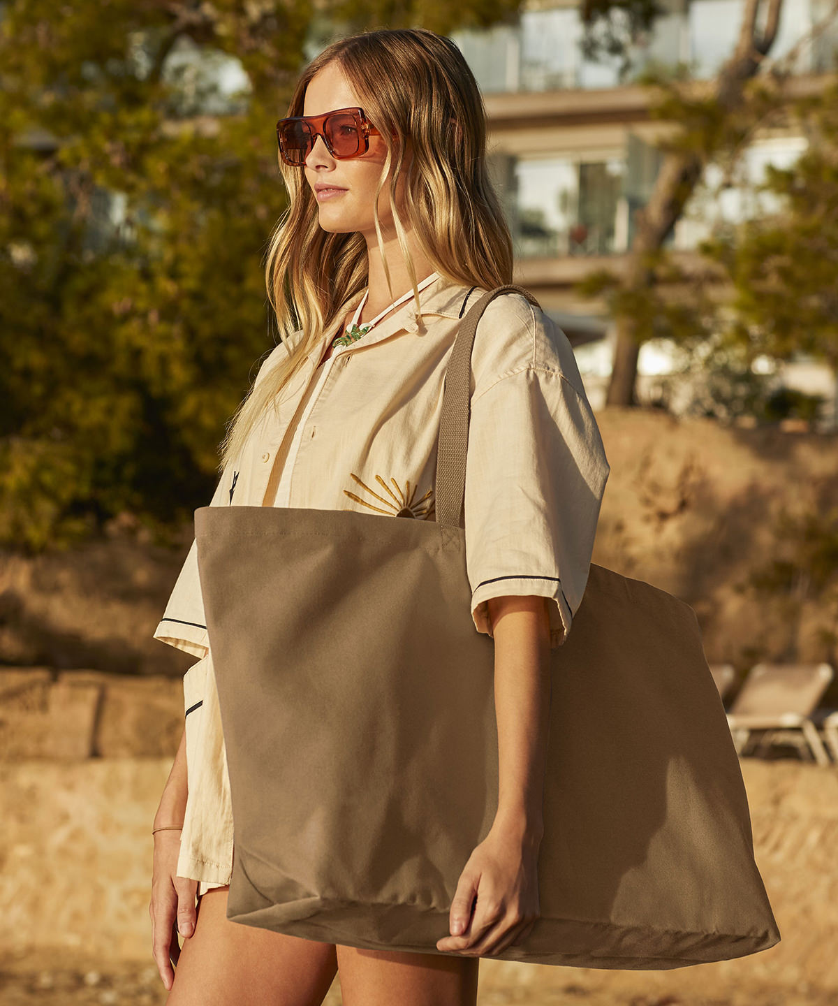 Oversized canvas tote bag | graphite grey
