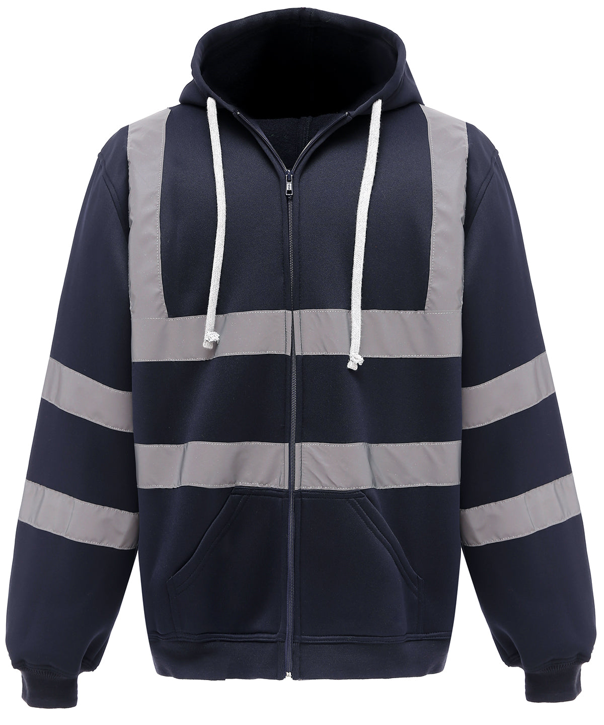 Hi-vis zip hoodie (HVK07) | navy