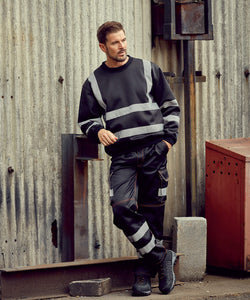 Hi-vis sweatshirt (HVJ510) | black