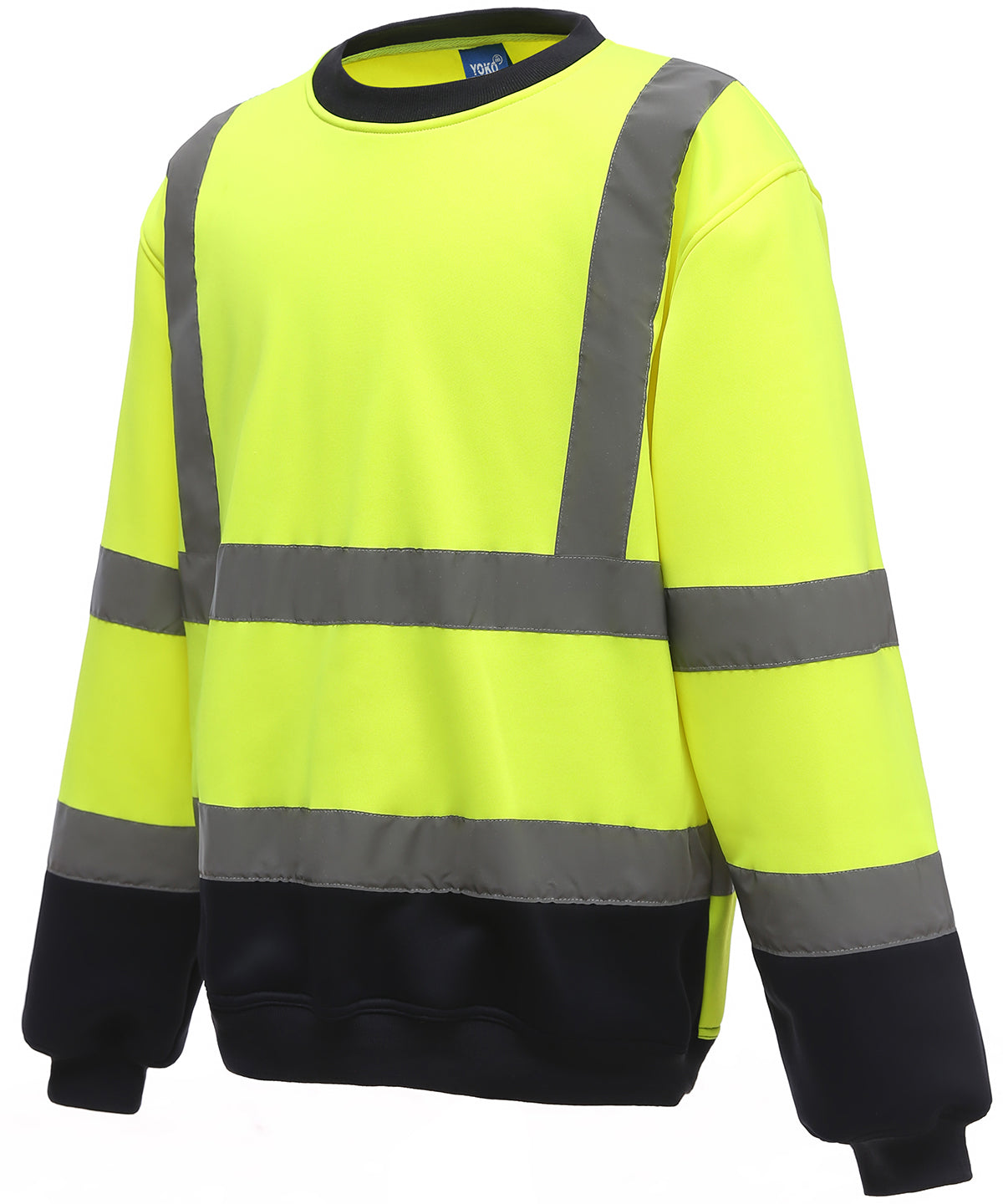 Hi-vis sweatshirt (HVJ510) | yellow/navy