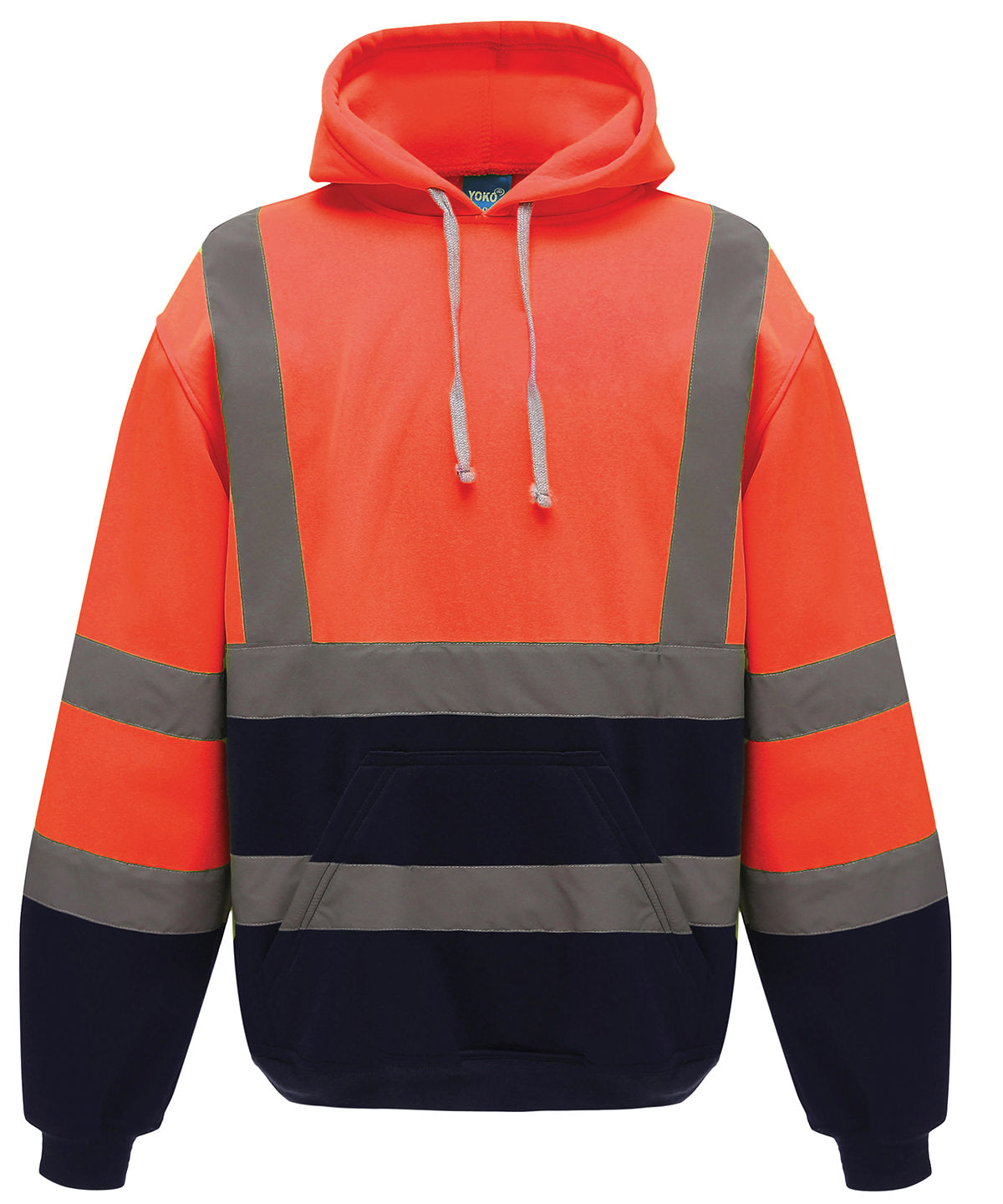 Hi-vis pull-over hoodie (HVK05) | yellow