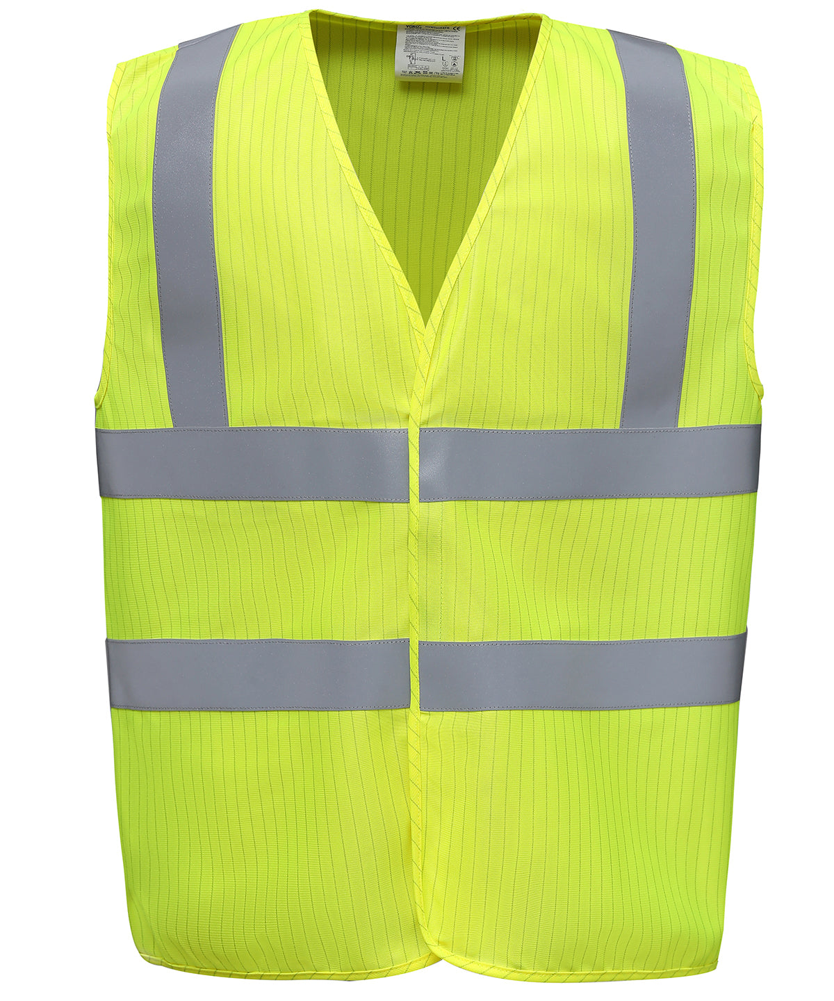 Hi-vis flame-retardant anti-static waistcoat (HVW100ASFR) | yellow