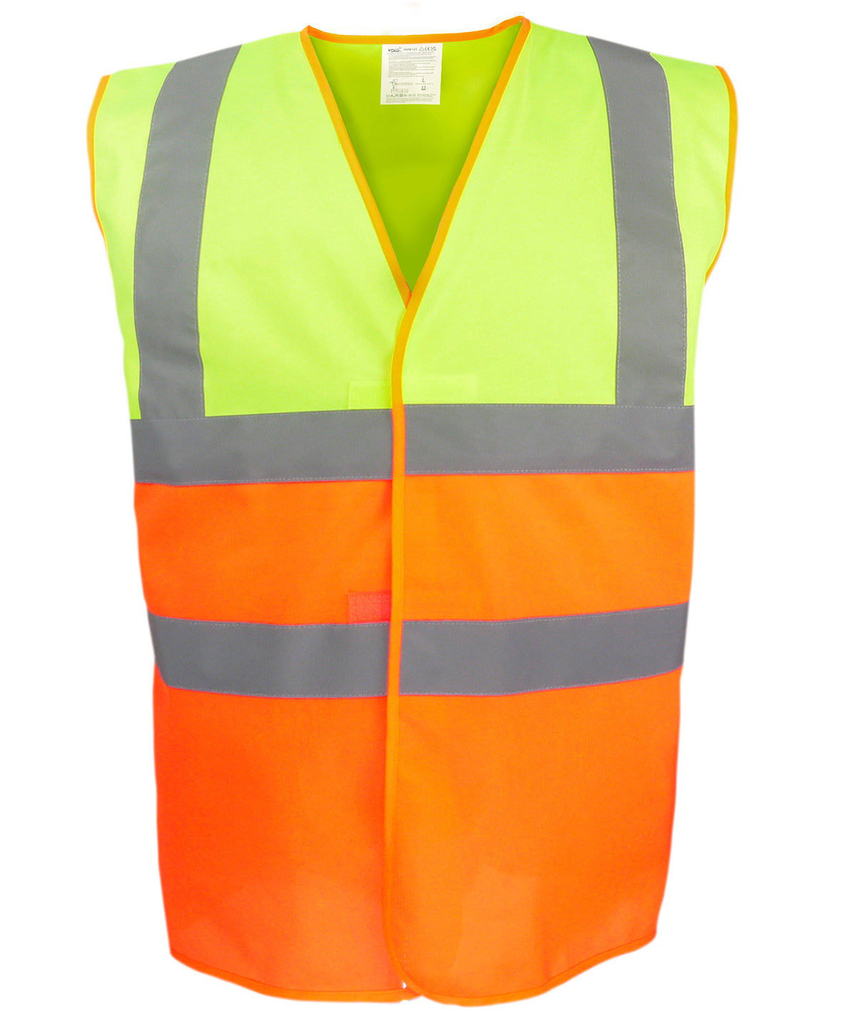 Hi-vis two-tone waistcoat (HVW122) | hi-vis yellow/orange