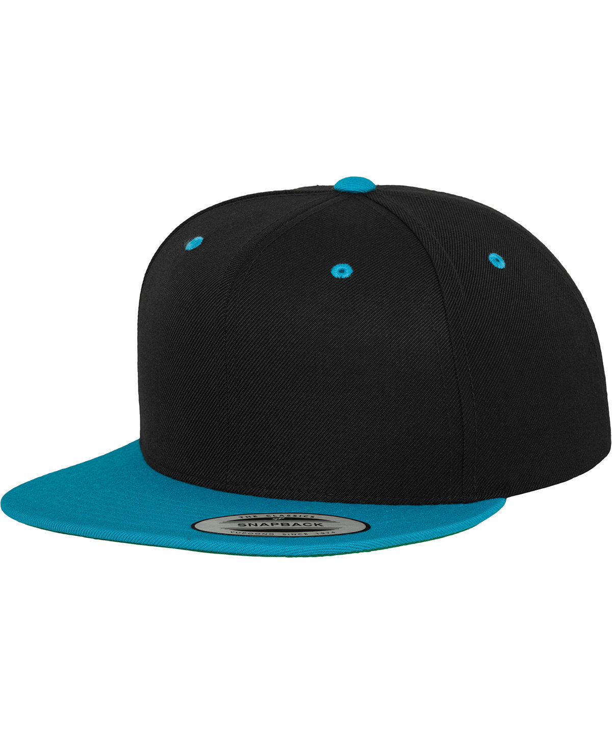 The classic snapback 2-tone  (6089MT) | Black/Teal