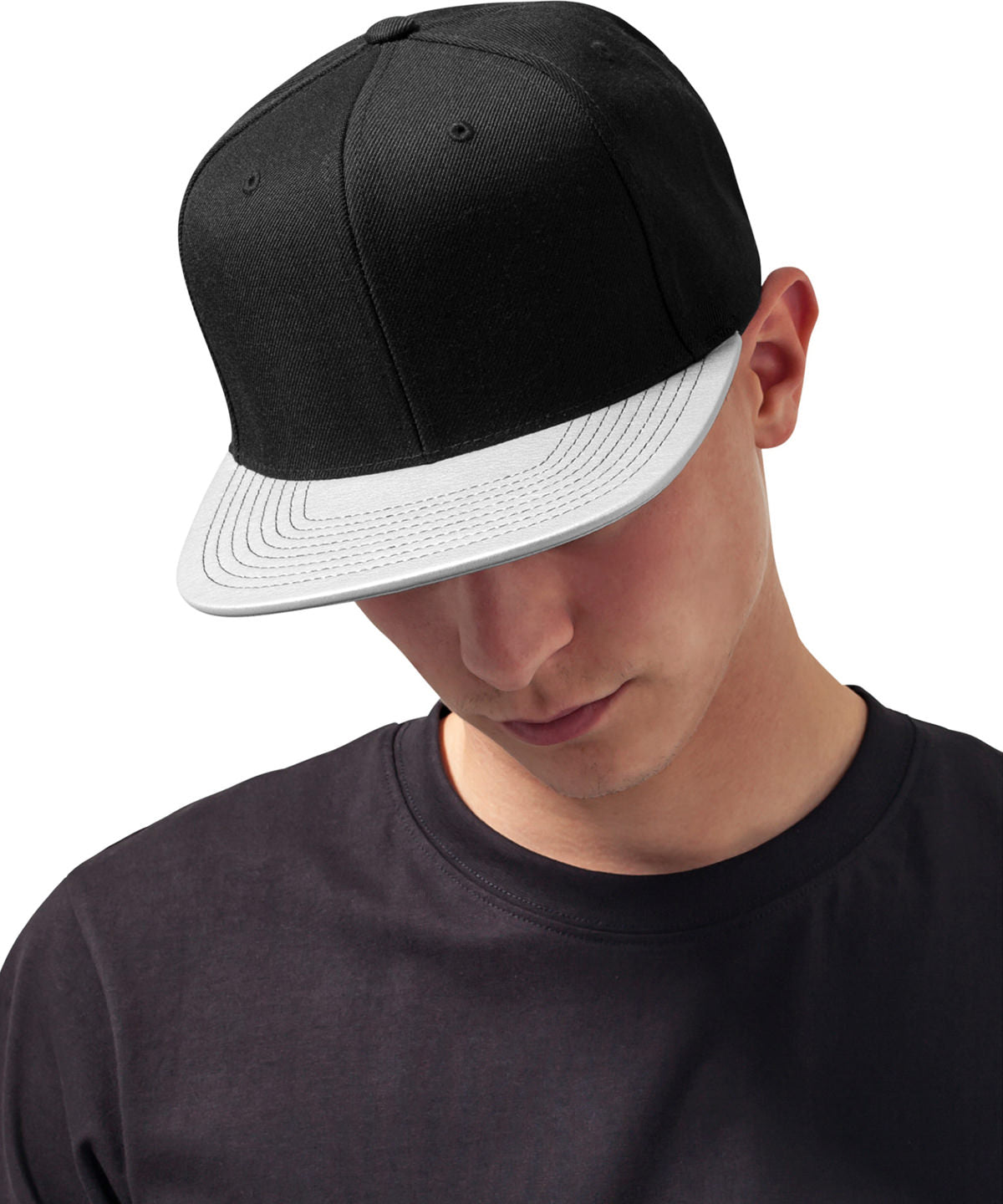 Metallic visor snapback (6089PU) | silver