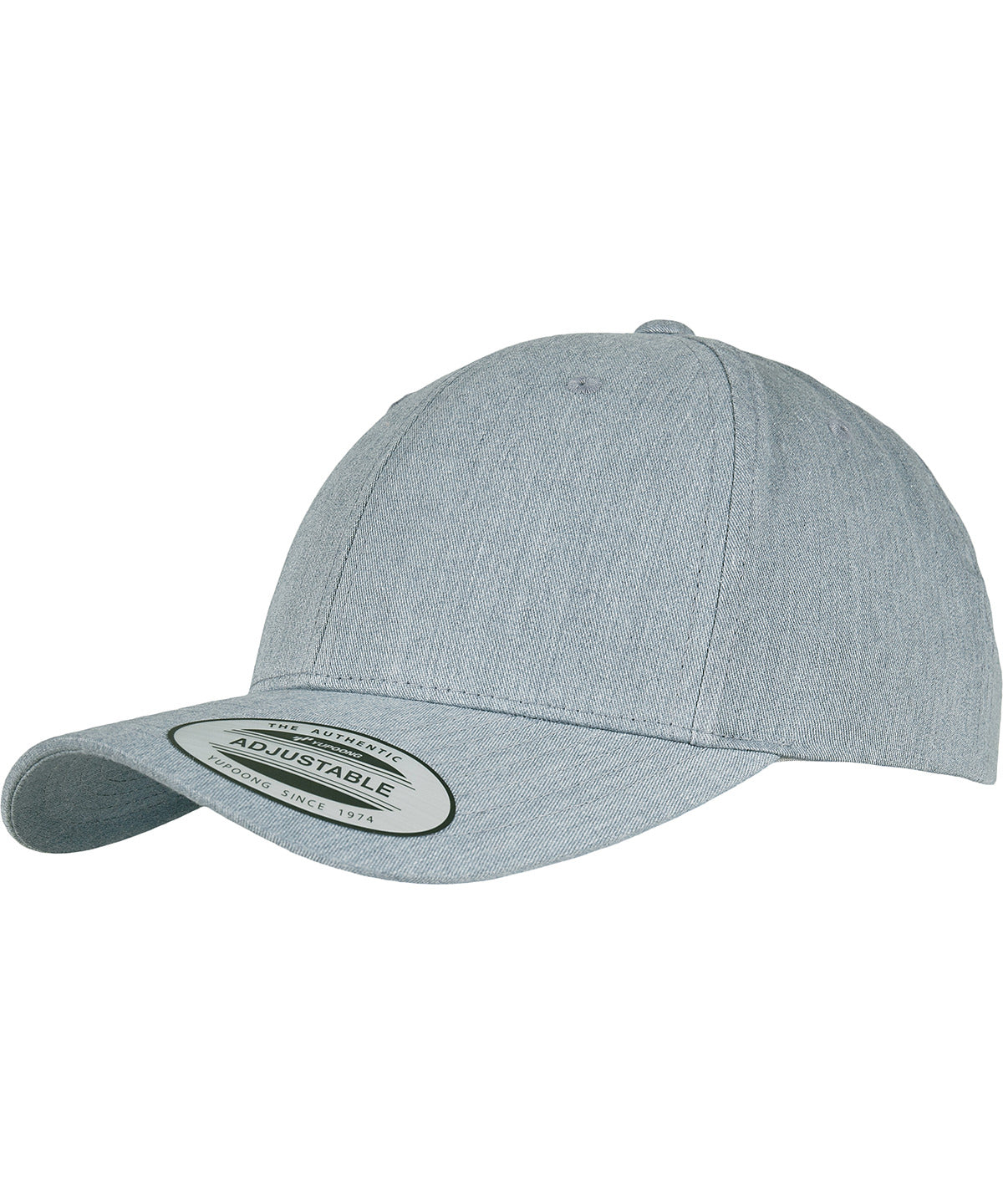 Curved classic snapback (7706)(7706) | heather grey
