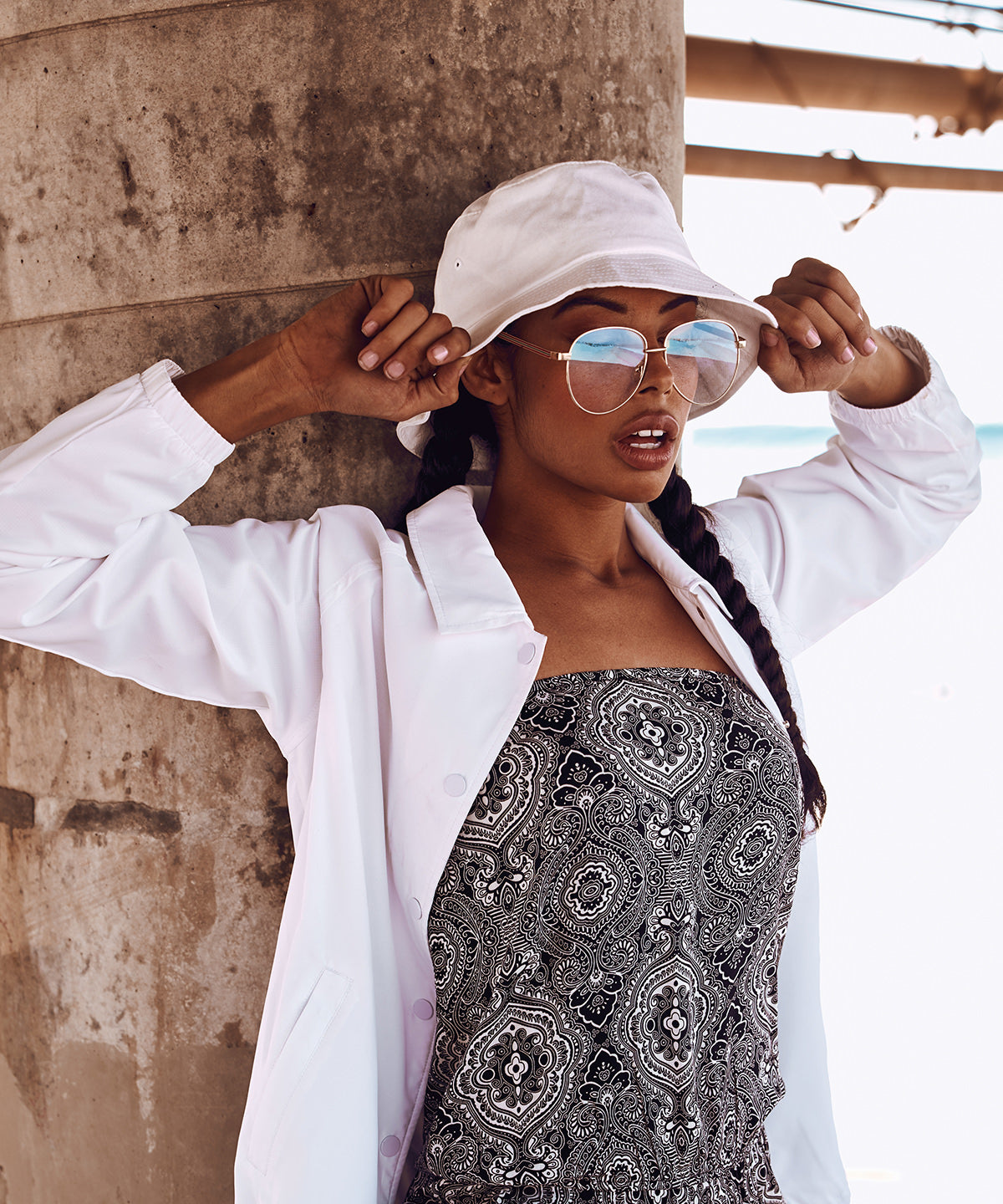 Flexfit cotton twill bucket hat (5003) | lilac