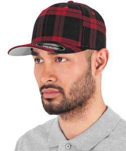 Flexfit tartan plaid (6197) | black/red